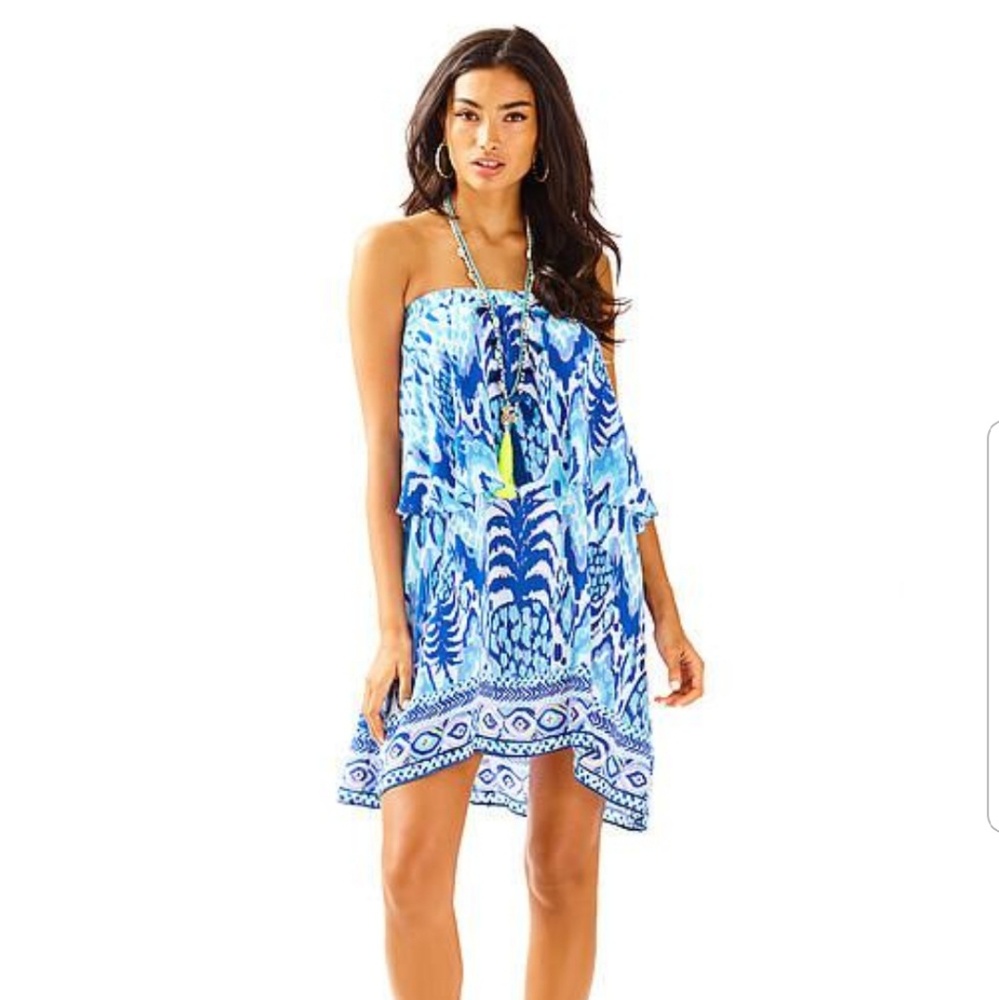 Quincy strapless dress